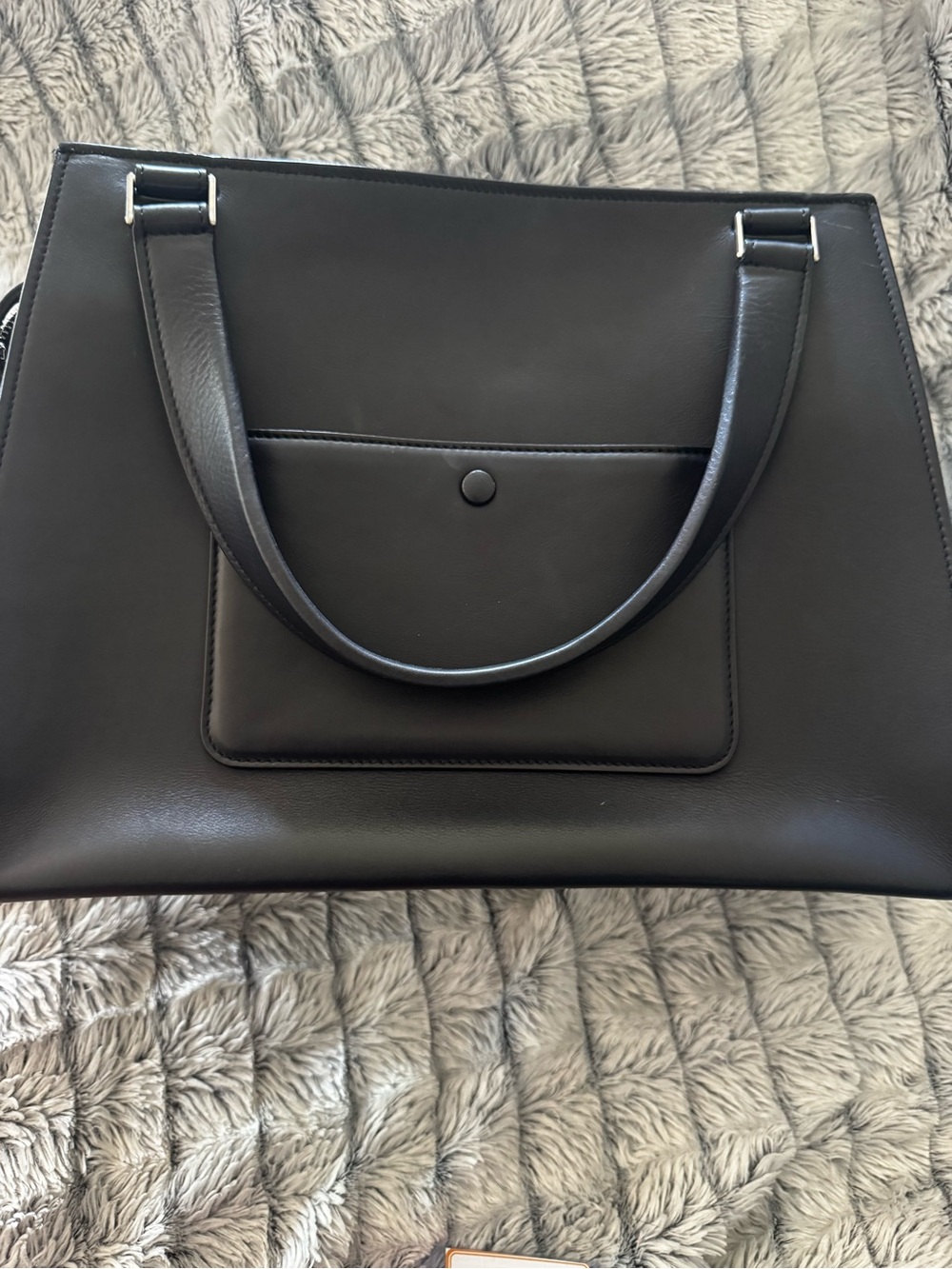 Authentic Celine Edge Bag - Blue/Black Leather - Picture 4 of 13